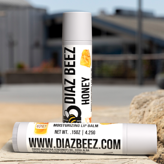 Honey Flavored Beeswax Lip Balm - Diaz Beez